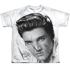 Elvis Presley Stare 2 Youth Regular Fit Poly Short-Sleeve T-Shirt
