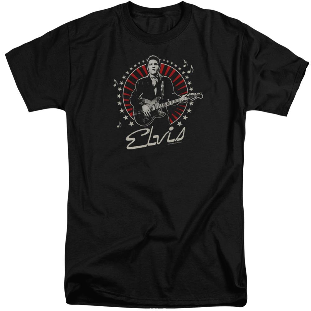 Elvis Presley Stars Men's 18/1 Tall Cotton Short-Sleeve T-Shirt