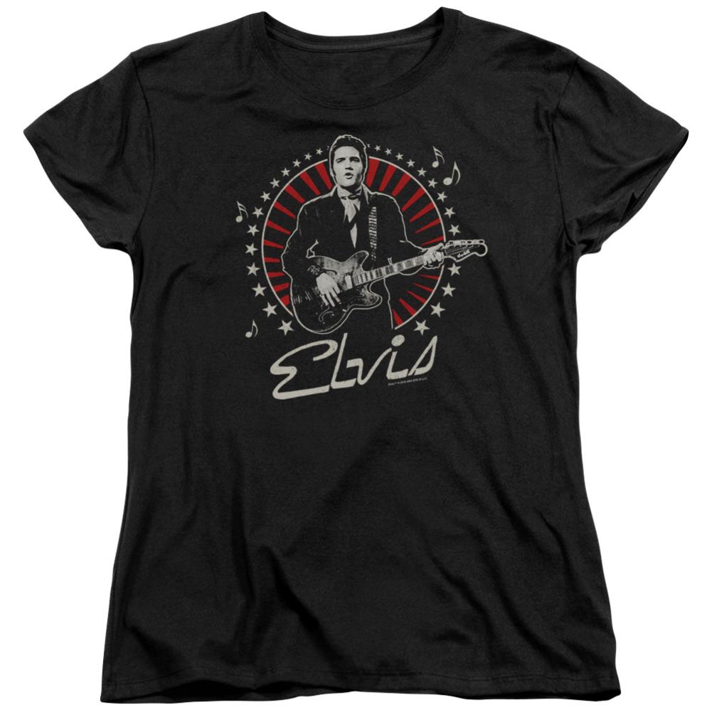 Elvis Presley Stars Women's 18/1 Cotton Short-Sleeve T-Shirt