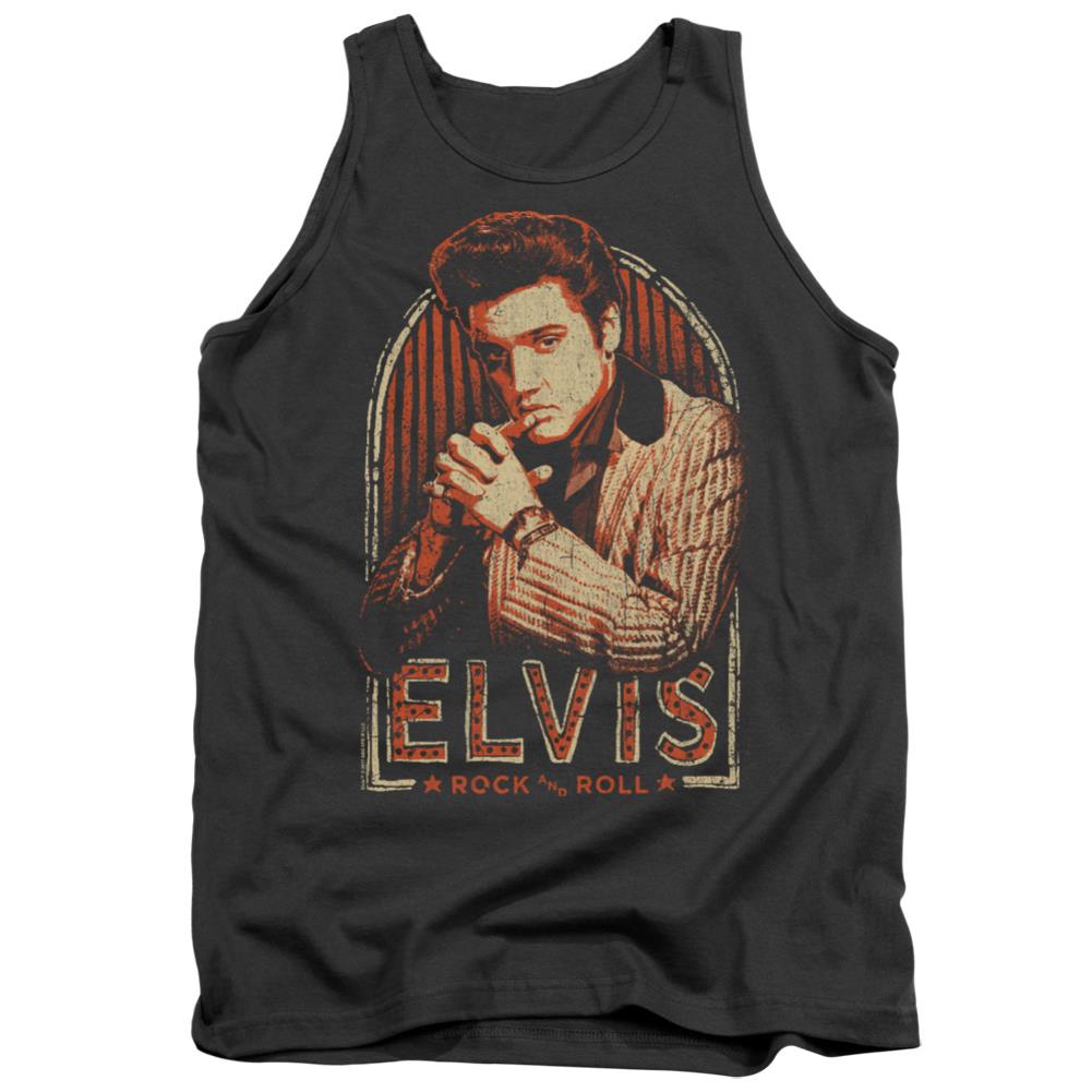 Elvis Presley Stripes Men's 18/1 Cotton Tank Top