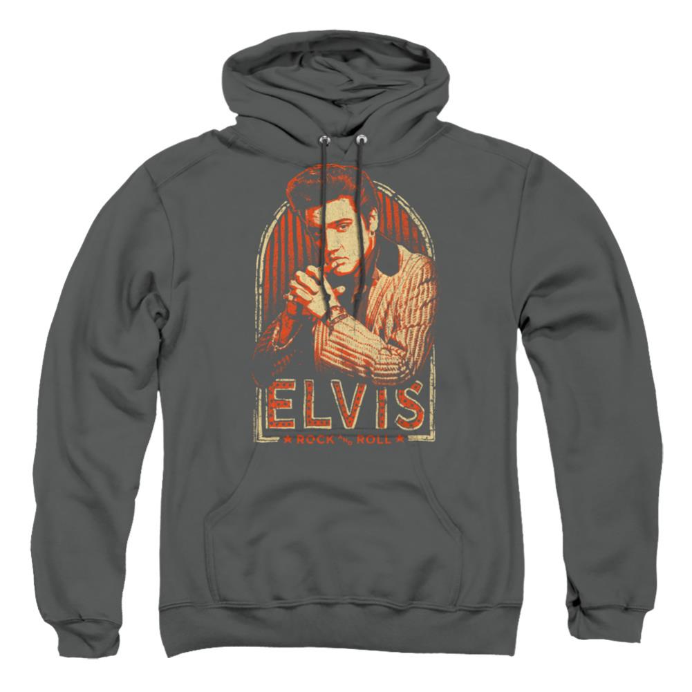 Elvis Presley Stripes Men's Pull-Over 75 25 Poly Hoodie