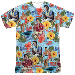 Elvis Presley Surfs Up Men's Regular Fit Polyester Short-Sleeve T-Shirt