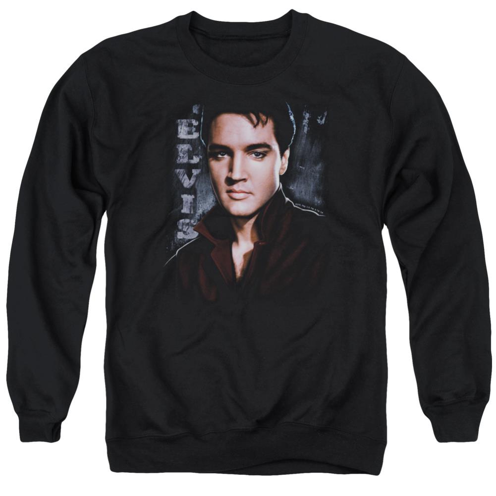 Elvis Presley Tough Men's Crewneck 50 50 Poly Long-Sleeve T-Shirt