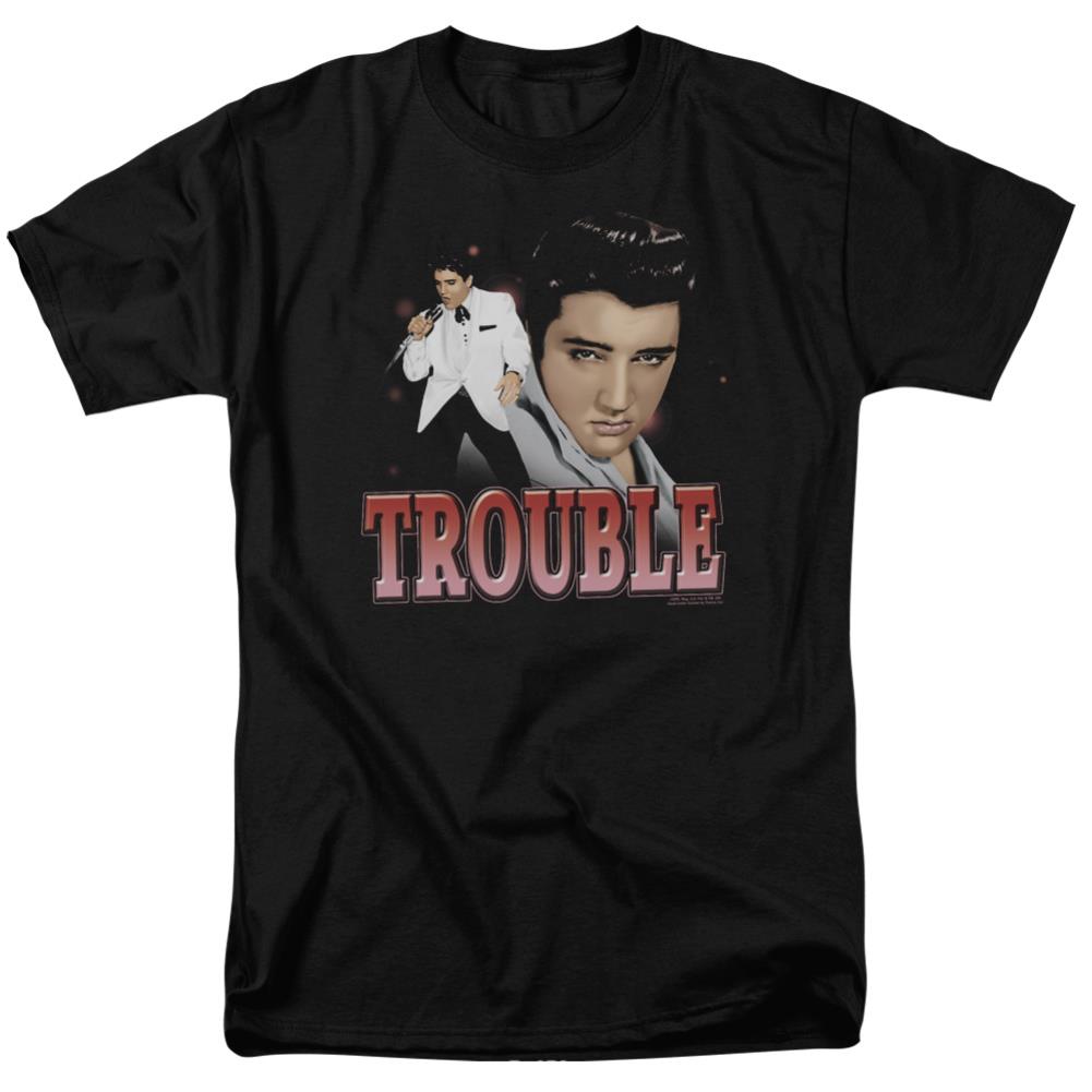 Elvis Presley Trouble Men's 18/1 Cotton Short-Sleeve T-Shirt