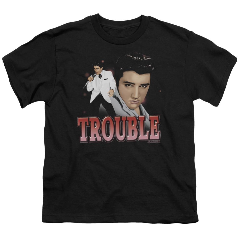 Elvis Presley Trouble Youth 18/1 100% Cotton Short-Sleeve T-Shirt