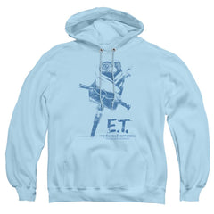 E.T. The Extra-Terrestrial Bike Men's Pull-Over 75 25 Poly Hoodie