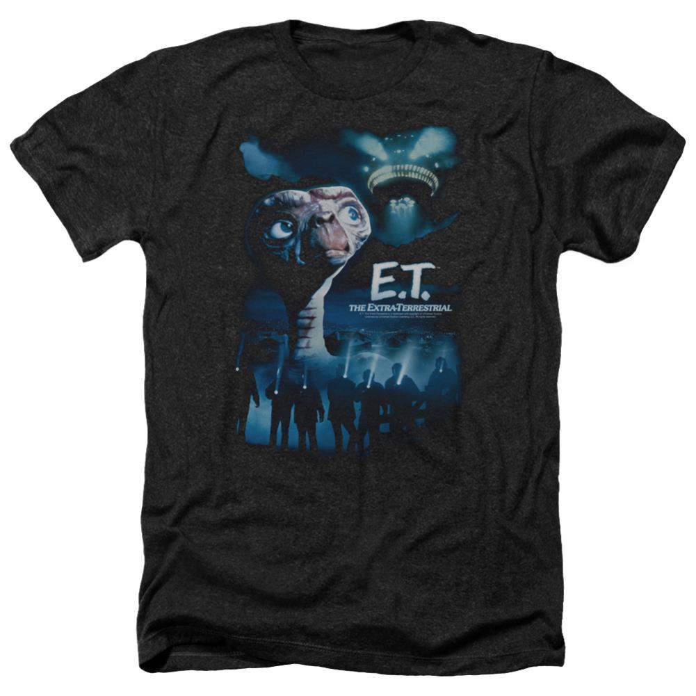 E.T. The Extra-Terrestrial Going Home Men's 30/1 Heather 60 40 Poly Short-Sleeve T-Shirt