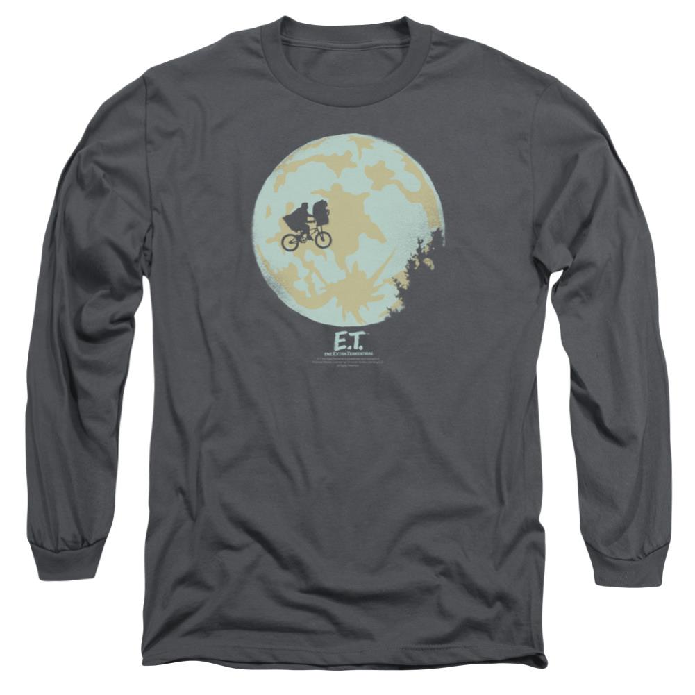 E.T. The Extra-Terrestrial In The Moon Men's 18/1 Cotton Long-Sleeve T-Shirt