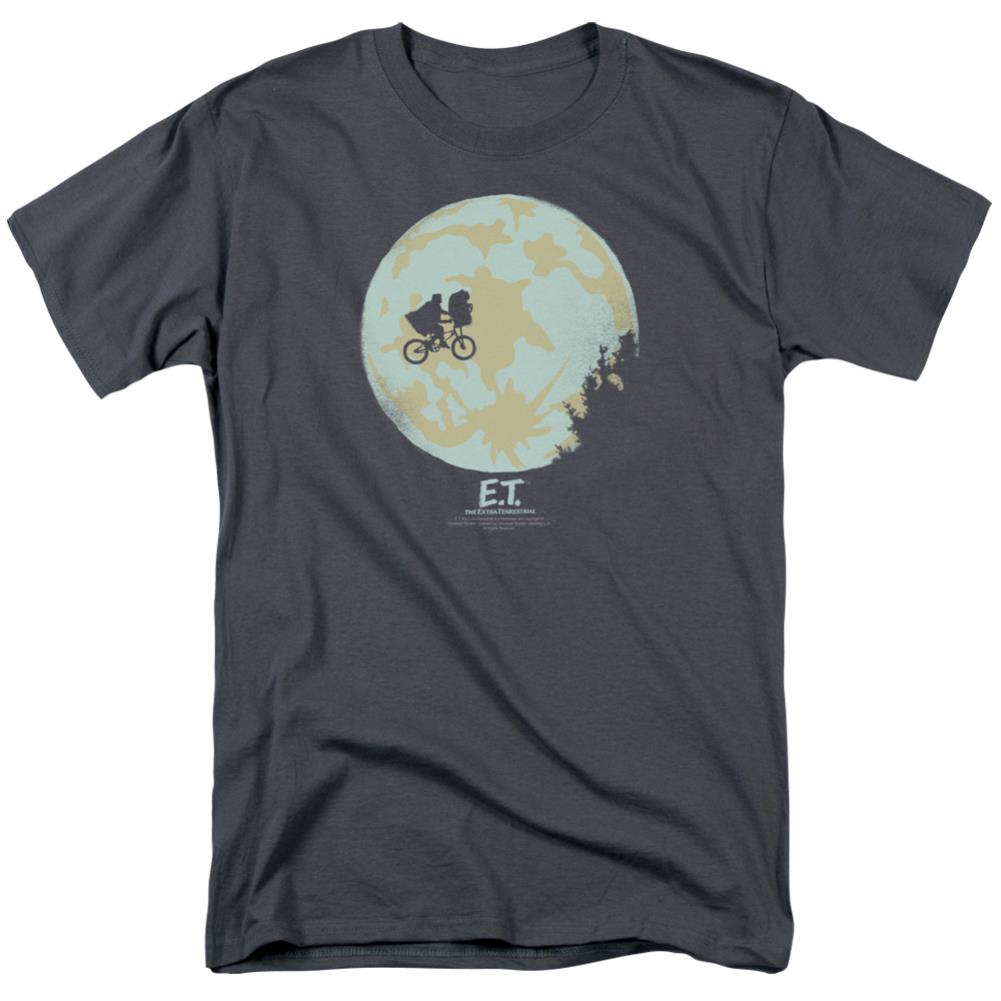 E.T. The Extra-Terrestrial In The Moon Men's 18/1 Cotton Short-Sleeve T-Shirt