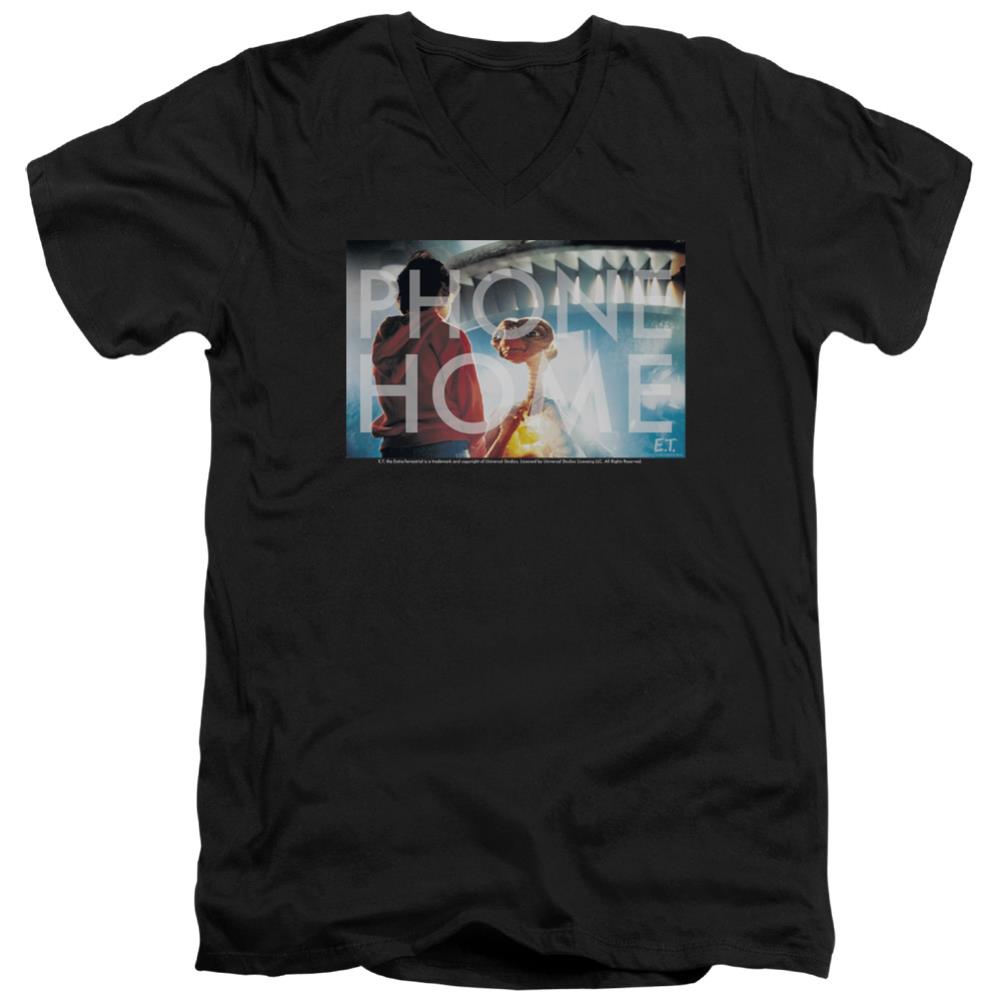 E.T. The Extra-Terrestrial Knockout Men's 30/1 Cotton Slim V-Neck T-Shirt