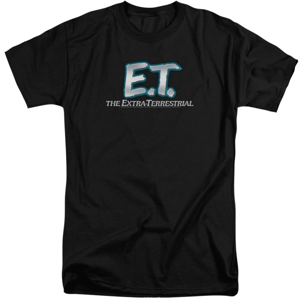 E.T. The Extra-Terrestrial Logo Men's 18/1 Tall Cotton Short-Sleeve T-Shirt