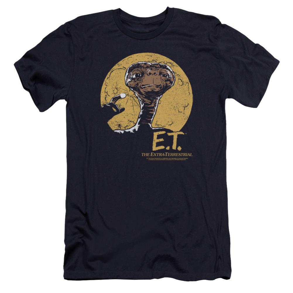 E.T. The Extra-Terrestrial Moon Frame Men's Ultra-Soft 30/1 Cotton Slim Short-Sleeve T-Shirt