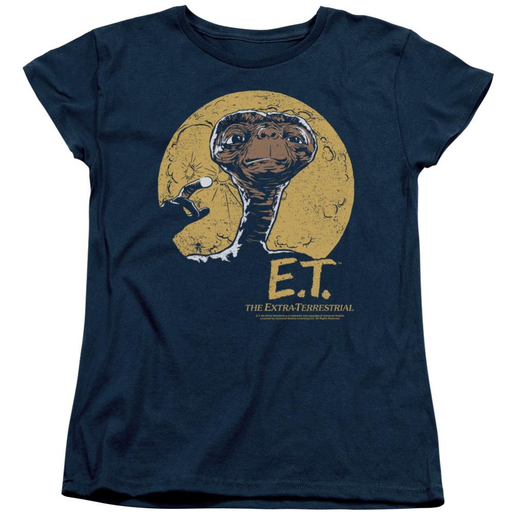 E.T. The Extra-Terrestrial Moon Frame Women's 18/1 Cotton Short-Sleeve T-Shirt