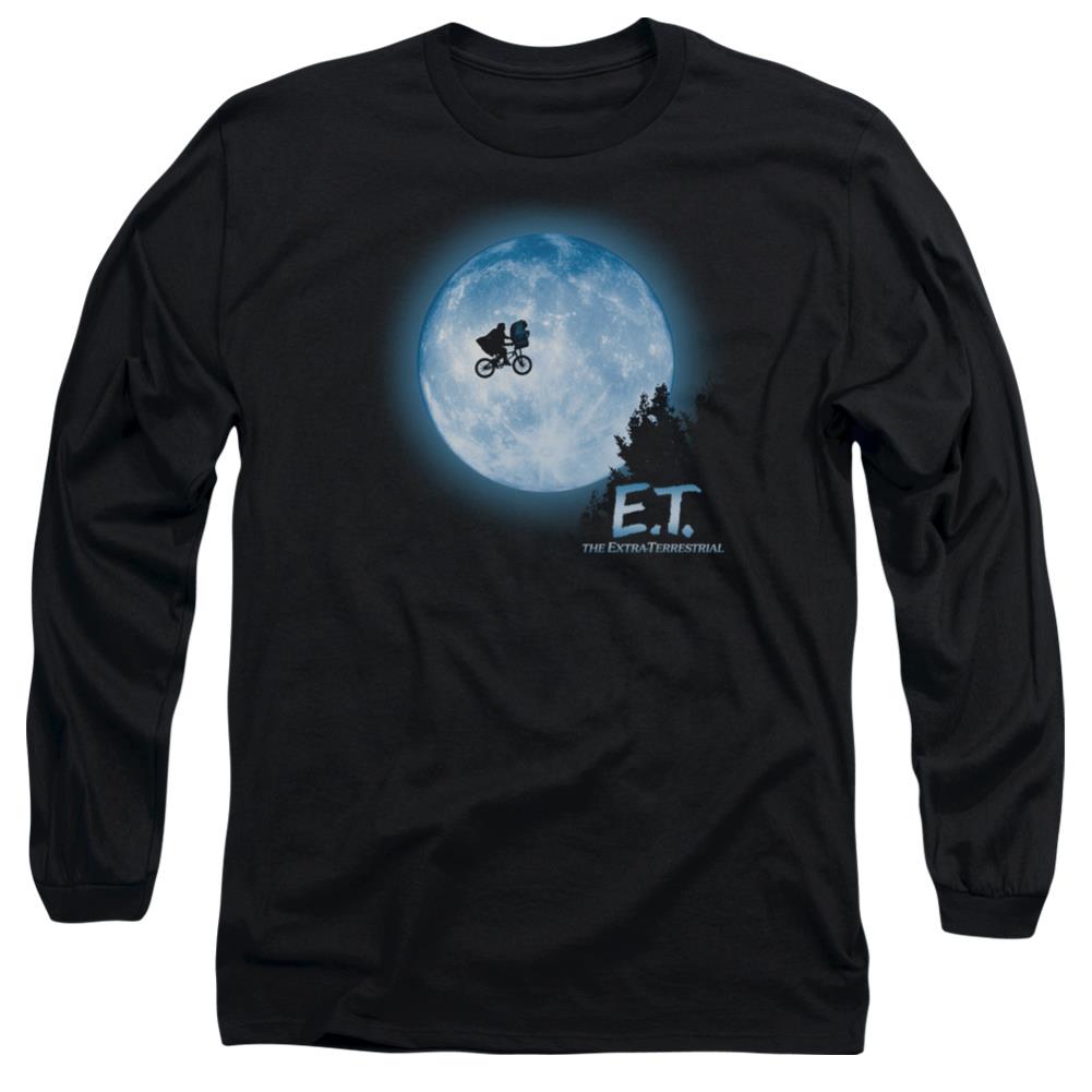 E.T. The Extra-Terrestrial Moon Scene Men's 18/1 Cotton Long-Sleeve T-Shirt