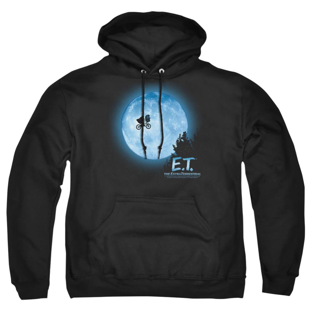 E.T. The Extra-Terrestrial Moon Scene Men's Pull-Over 75 25 Poly Hoodie