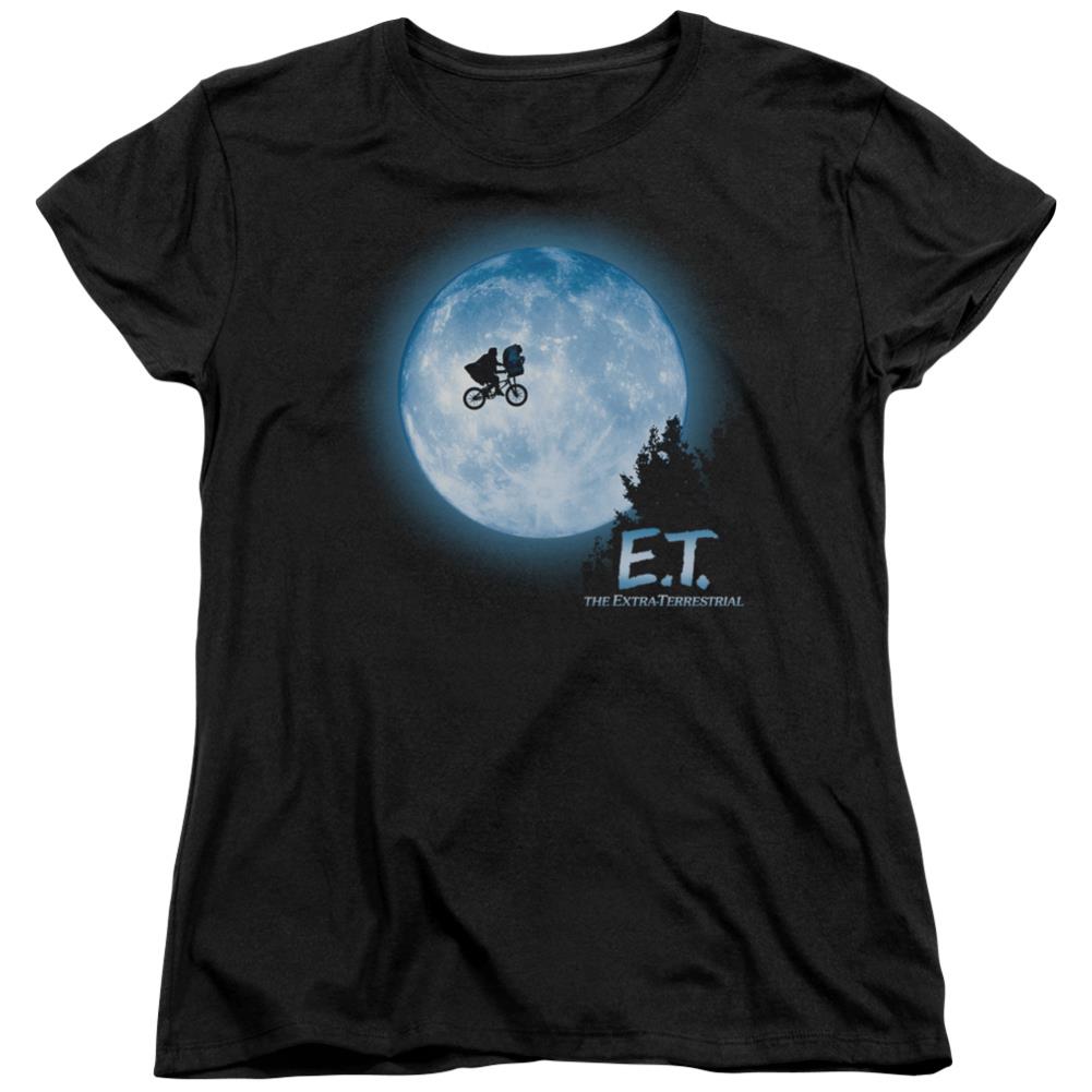 E.T. The Extra-Terrestrial Moon Scene Women's 18/1 Cotton Short-Sleeve T-Shirt