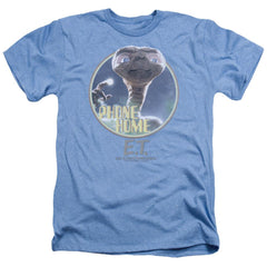 E.T. The Extra-Terrestrial Phone Home Men's 30/1 Heather 60 40 Poly Short-Sleeve T-Shirt