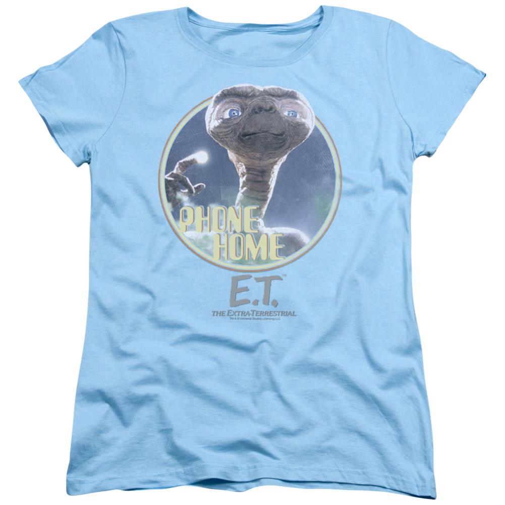 E.T. The Extra-Terrestrial Phone Home Women's 18/1 Cotton Short-Sleeve T-Shirt