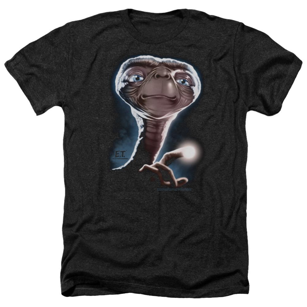 E.T. The Extra-Terrestrial Portrait Men's 30/1 Heather 60 40 Poly Short-Sleeve T-Shirt