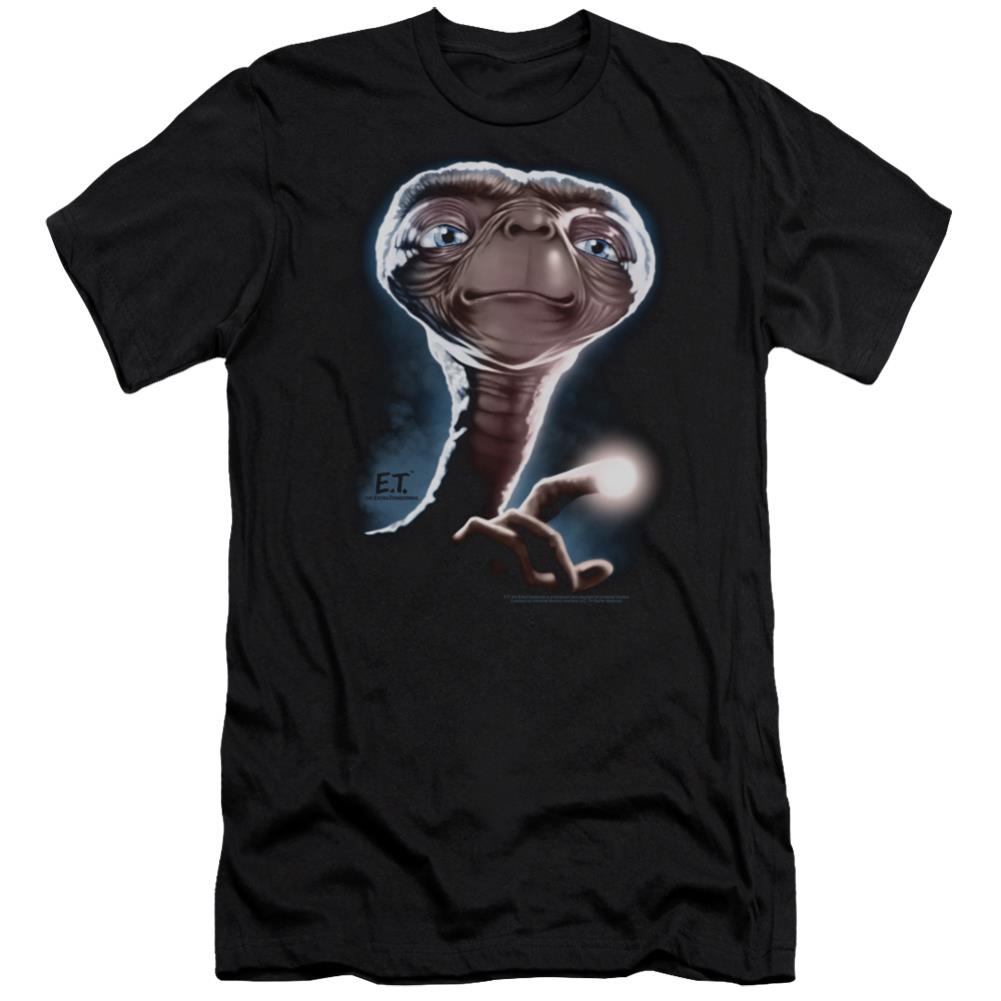 E.T. The Extra-Terrestrial Portrait Men's Ultra-Soft 30/1 Cotton Slim Short-Sleeve T-Shirt
