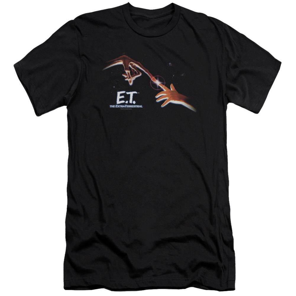 E.T. The Extra-Terrestrial Poster Men's Ultra-Soft 30/1 Cotton Slim Short-Sleeve T-Shirt