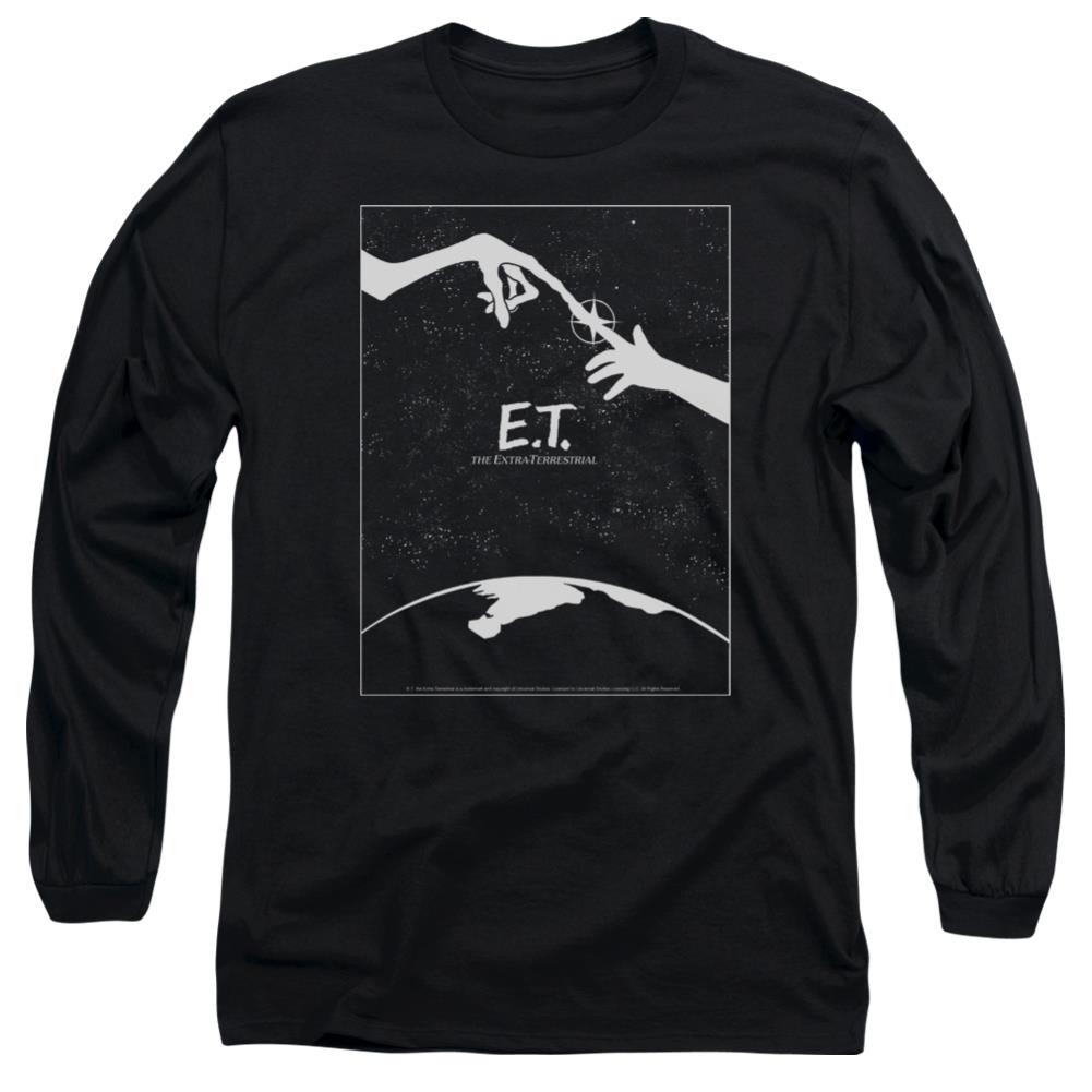 E.T. The Extra-Terrestrial Simple Poster Men's 18/1 Cotton Long-Sleeve T-Shirt