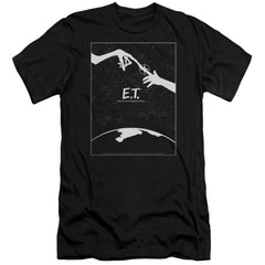 E.T. The Extra-Terrestrial Simple Poster Men's Ultra-Soft 30/1 Cotton Slim Short-Sleeve T-Shirt