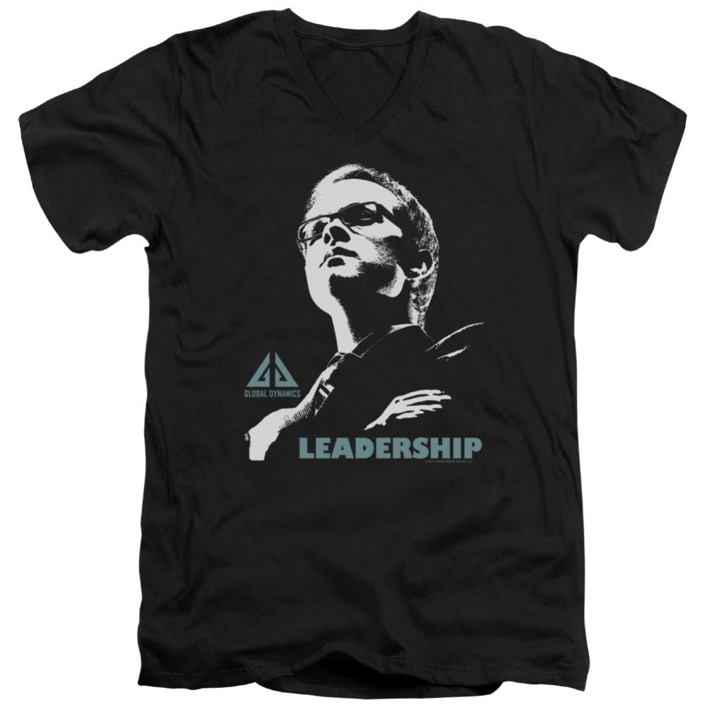 Eureka Leadership Poster Men's 30/1 Cotton Slim V-Neck T-Shirt