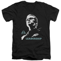 Eureka Leadership Poster Men's 30/1 Cotton Slim V-Neck T-Shirt