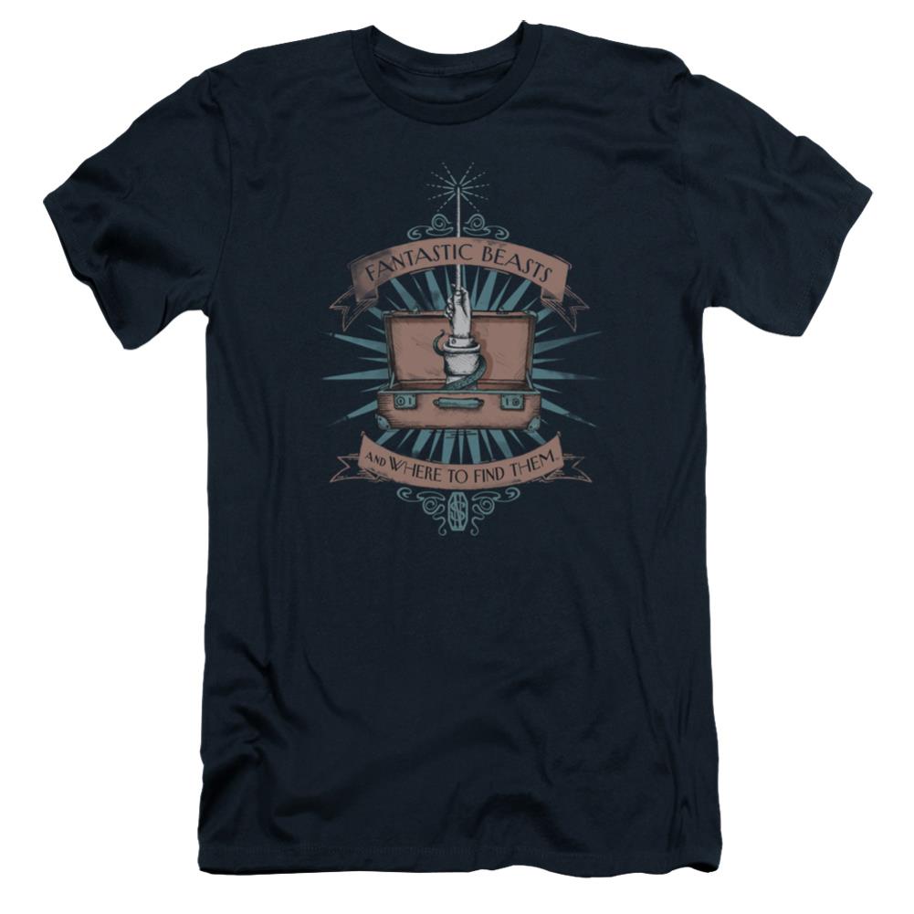Fantastic Beasts And Where To Find Them Briefcase Men's Ultra-Soft 30/1 Cotton Slim Short-Sleeve T-Shirt