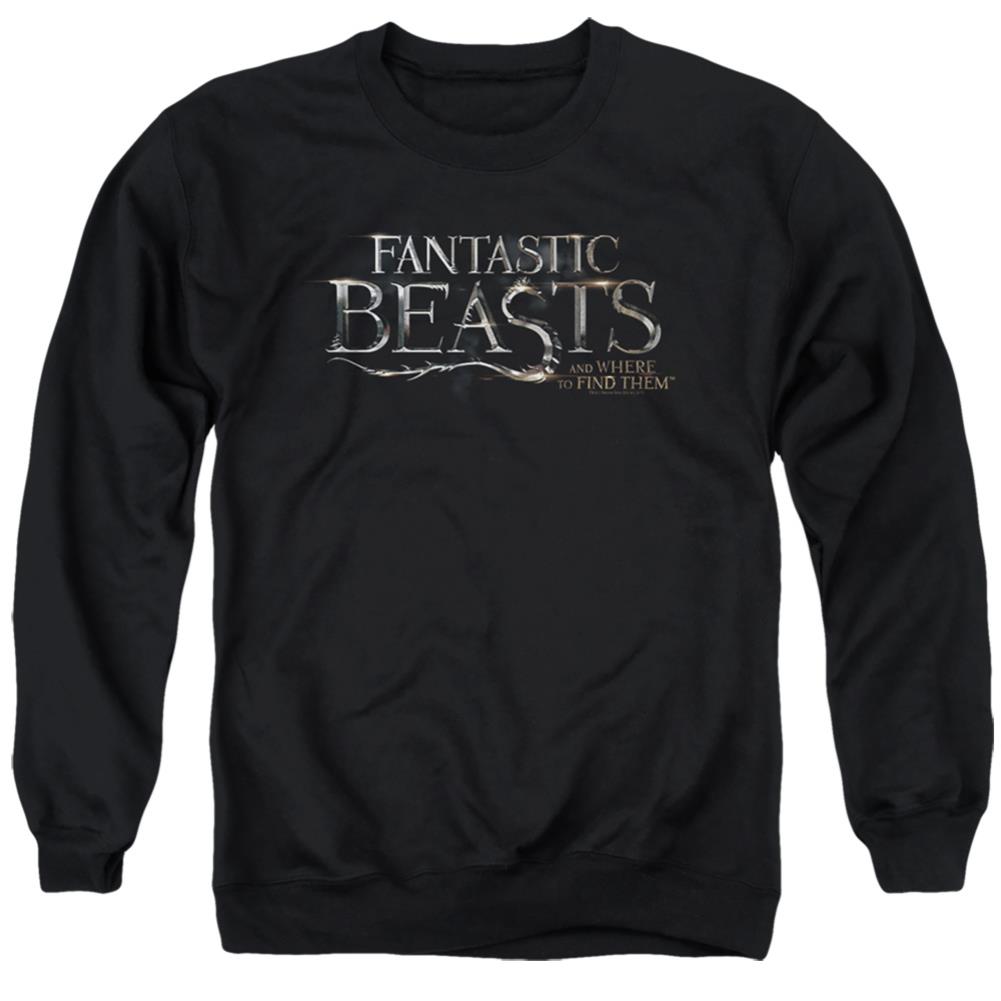 Fantastic Beasts And Where To Find Them Logo Men's Crewneck 50 50 Poly Long-Sleeve T-Shirt