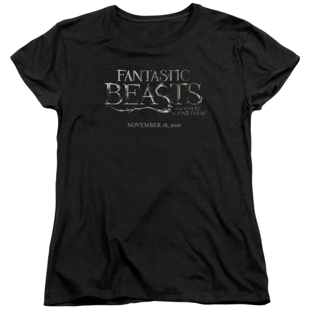 Fantastic Beasts And Where To Find Them Logo Women's 18/1 Cotton Short-Sleeve T-Shirt