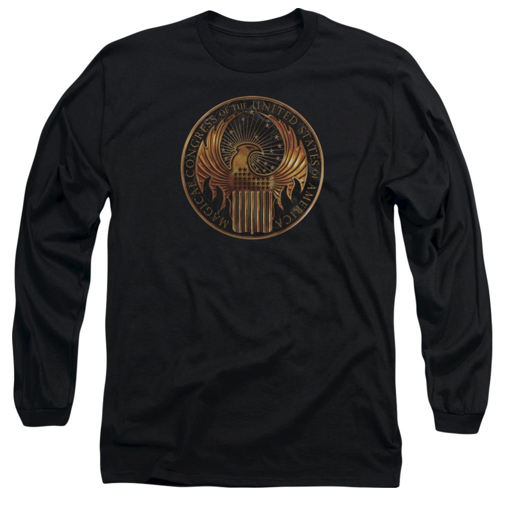 Fantastic Beasts And Where To Find Them Magical Congress Crest Men's 18/1 Cotton Long-Sleeve T-Shirt