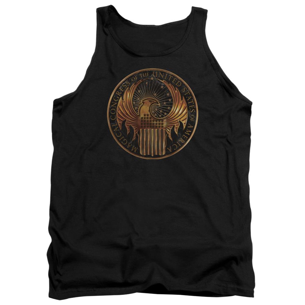 Fantastic Beasts And Where To Find Them Magical Congress Crest Men's 18/1 Cotton Tank Top