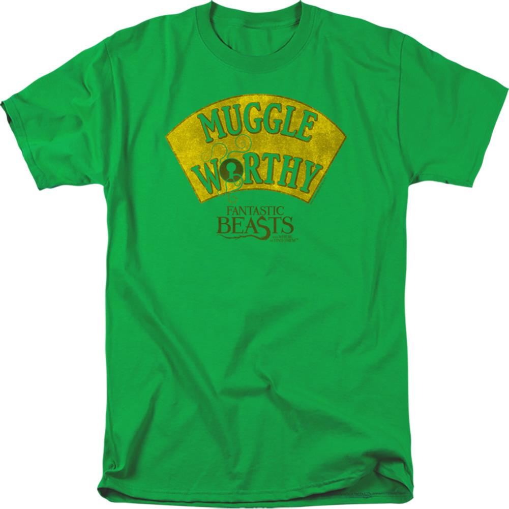 Fantastic Beasts And Where To Find Them Muggle Worthy Men's 18/1 Cotton Short-Sleeve T-Shirt