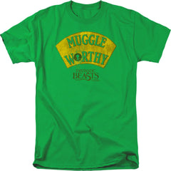 Fantastic Beasts And Where To Find Them Muggle Worthy Men's 18/1 Cotton Short-Sleeve T-Shirt
