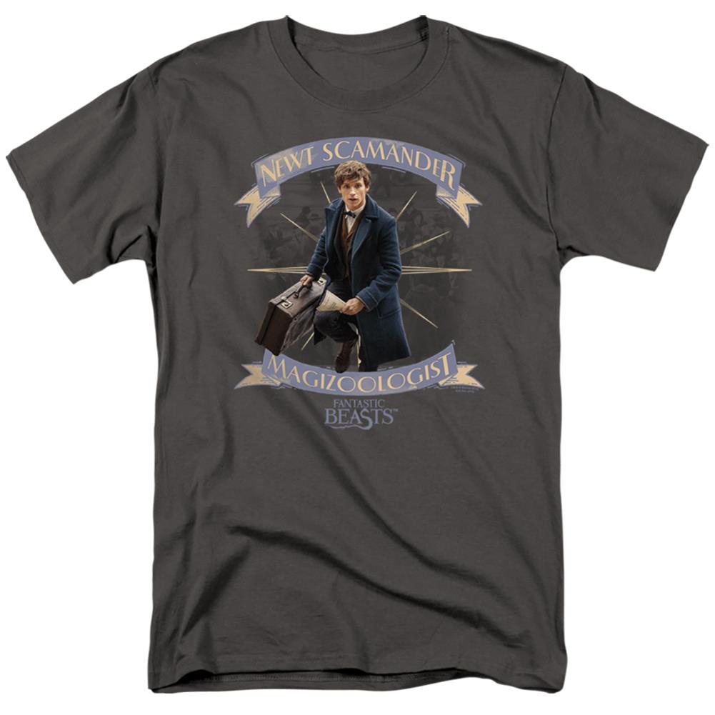 Fantastic Beasts And Where To Find Them Newt Scamander Men's 18/1 Cotton Short-Sleeve T-Shirt