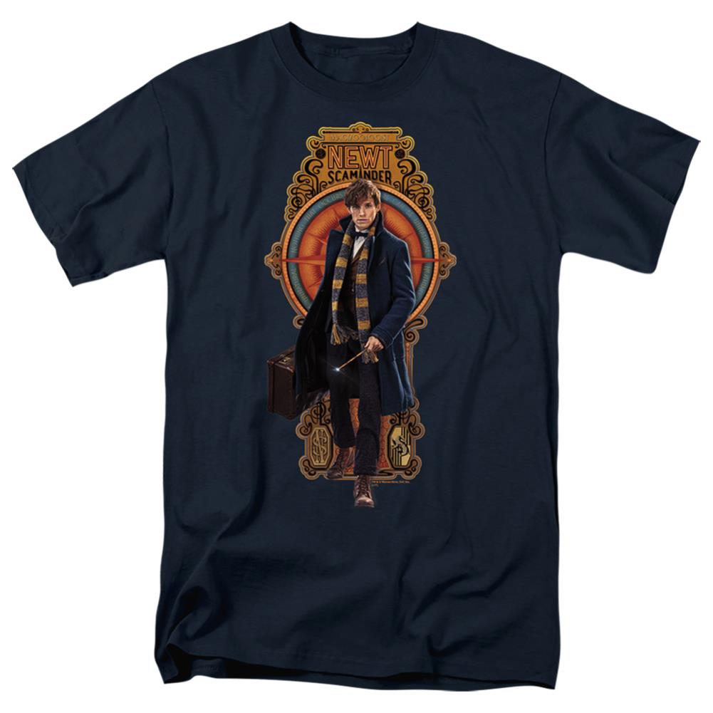 Fantastic Beasts And Where To Find Them Newt Scamander Men's 18/1 Cotton Short-Sleeve T-Shirt