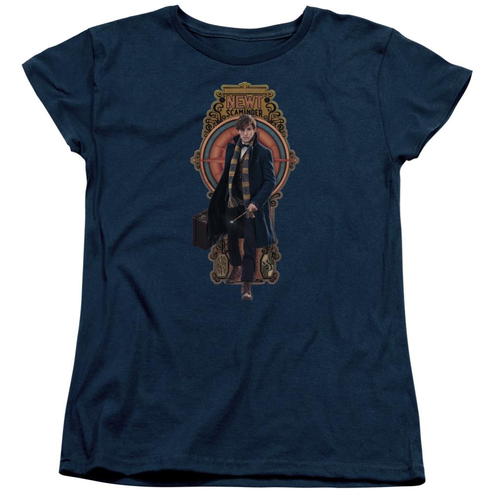 Fantastic Beasts And Where To Find Them Newt Scamander Women's 18/1 Cotton Short-Sleeve T-Shirt