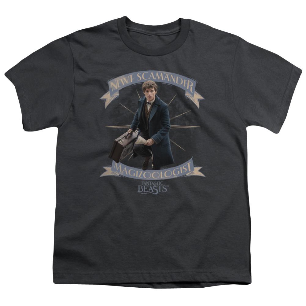 Fantastic Beasts And Where To Find Them Newt Scamander Youth 18/1 100% Cotton Short-Sleeve T-Shirt