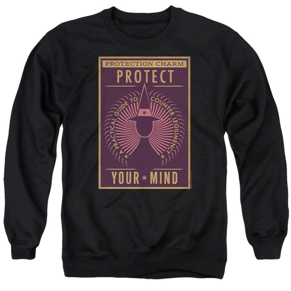 Fantastic Beasts And Where To Find Them Protect Your Mind Men's Crewneck 50 50 Poly Long-Sleeve T-Shirt