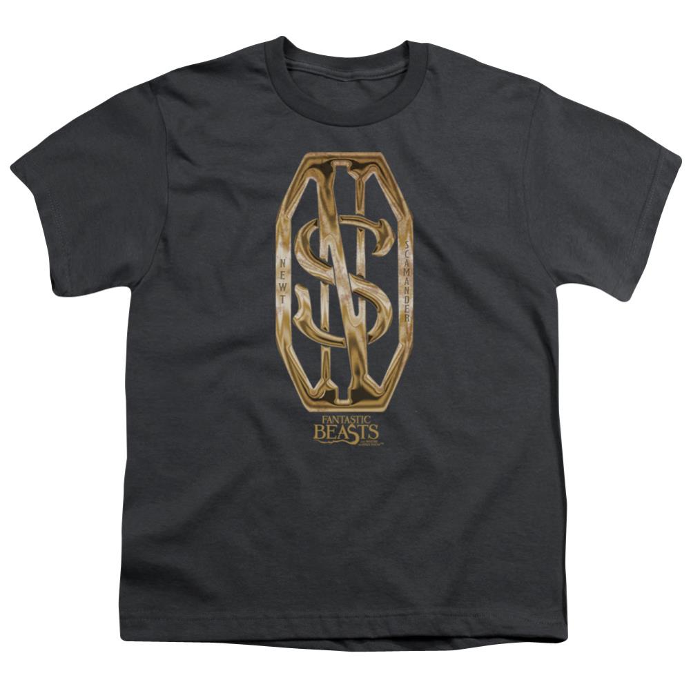 Fantastic Beasts And Where To Find Them Scamander Monogram Youth 18/1 100% Cotton Short-Sleeve T-Shirt