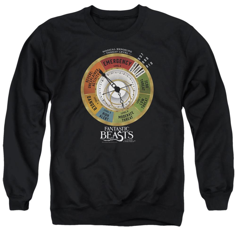Fantastic Beasts And Where To Find Them Threat Gauge Men's Crewneck 50 50 Poly Long-Sleeve T-Shirt