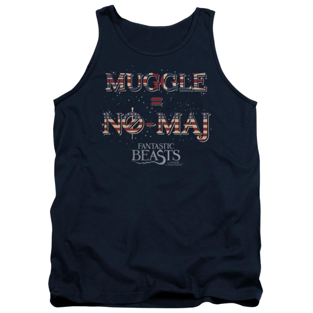 Fantastic Beasts And Where To Find Them Uk Us No Maj Men's 18/1 Cotton Tank Top