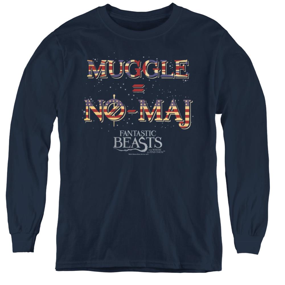 Fantastic Beasts And Where To Find Them Uk Us No Maj Youth Long-Sleeve T-Shirt