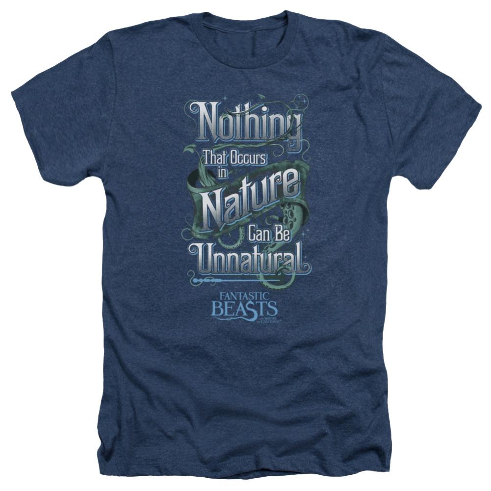 Fantastic Beasts And Where To Find Them Unnatural Men's 30/1 Heather 60 40 Poly Short-Sleeve T-Shirt