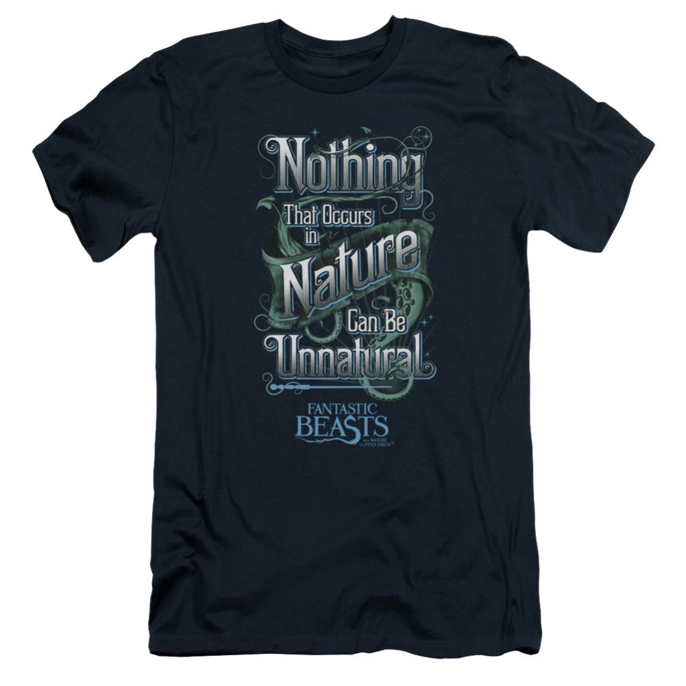 Fantastic Beasts And Where To Find Them Unnatural Men's Ultra-Soft 30/1 Cotton Slim Short-Sleeve T-Shirt