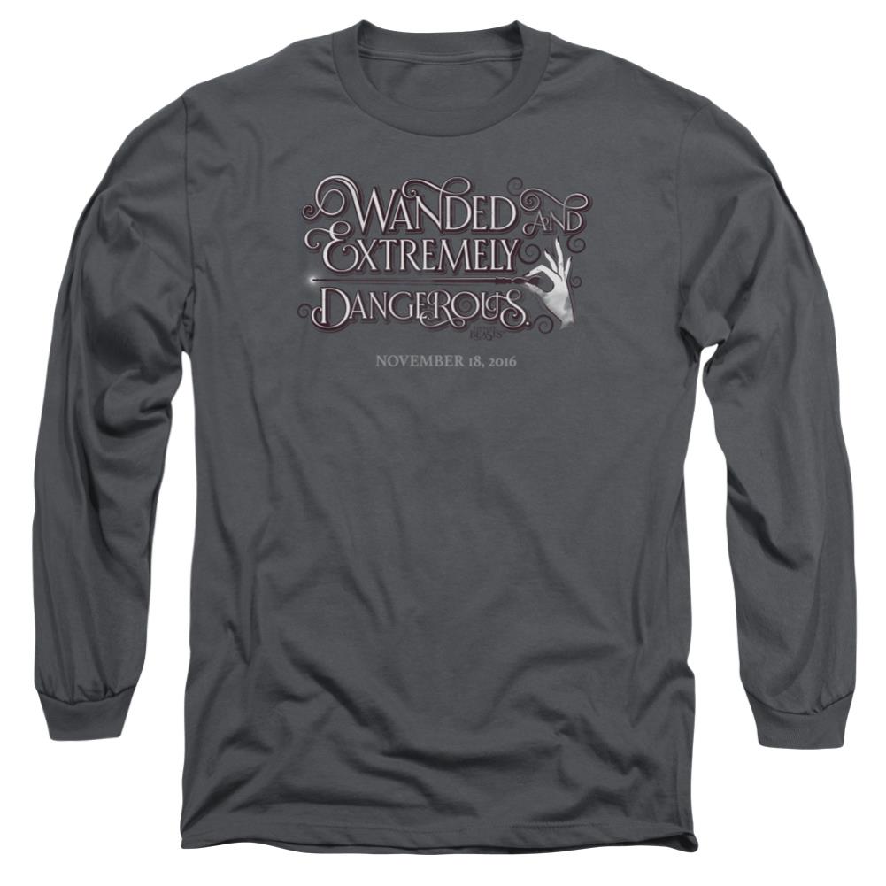 Fantastic Beasts And Where To Find Them Wanded Men's 18/1 Cotton Long-Sleeve T-Shirt