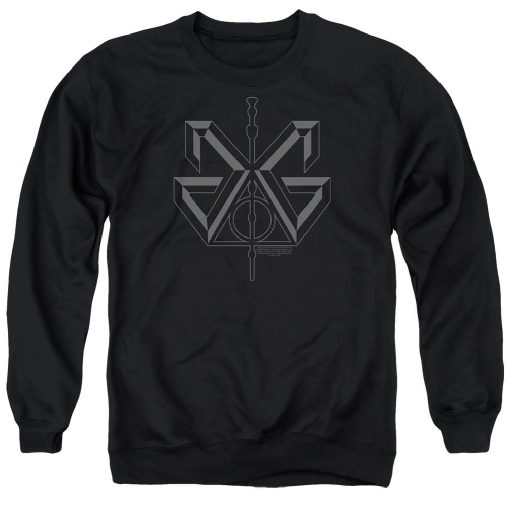 Fantastic Beasts: The Crimes of Grindelwald Grindelwald Sigil Men's Crewneck 50 50 Poly Long-Sleeve T-Shirt