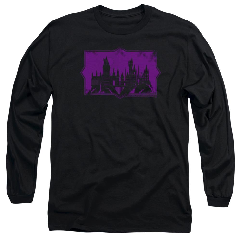 Fantastic Beasts: The Crimes of Grindelwald Hogwarts Silhouette Men's 18/1 Cotton Long-Sleeve T-Shirt